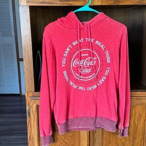 Vintage hooded Coke long sleeved hoodie